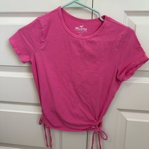 Pink hollister top
